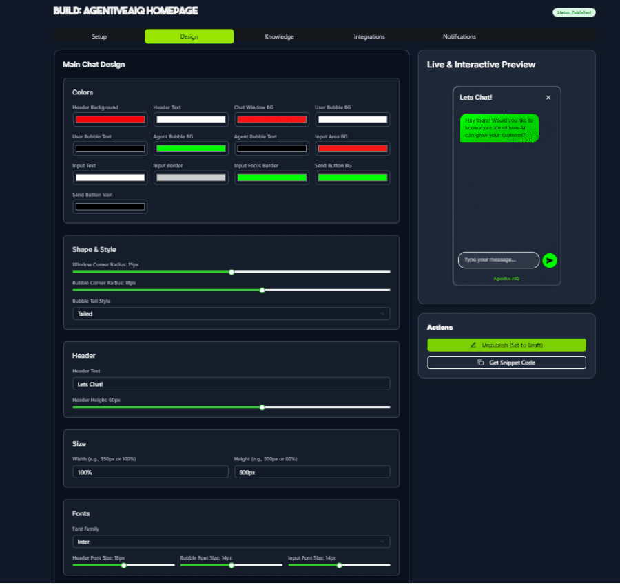 Design your widget